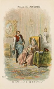 Švec a finančník (chromolitho)